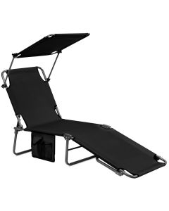 Foldable Sun Shading Lounger Adjustable Deck Recliner