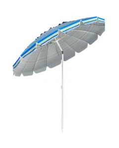 2.45M Beach Umbrella UPF50 Sunshade Shelter