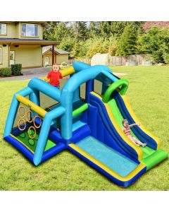 Inflatable Water Bouncy House with Slide and Ball Pit