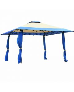 Large Adjustable Height Gazebo Canopy Patio Shelter