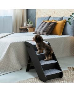 4 Steps Folding Wooden Pet Stair