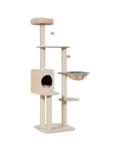 144cm Multilevel Cat Tree Kitten Climbing Tower