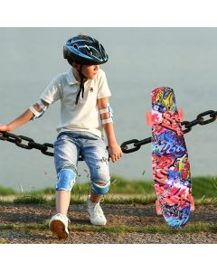 22" Skateboard with LED Light Up Wheels