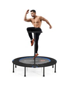 47'' Mini Trampoline T-Bar Foldable Safety Pads Durable