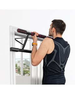 Foldable Pull Up Bar with Smart Hook and Foam Grip for Home/Gym