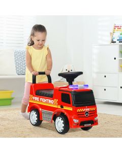 Kid's Ride On Push Car Licensed Mercedes Benz Firefighter