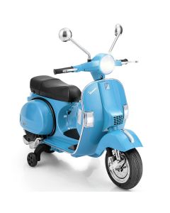 Kids Ride On Motorcycle Vespa Licensed 6V Electric Ride on Car Music LED Lights
