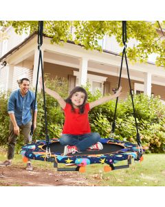 Convertible Folding Trampoline / Tree Swing with Removable Handle