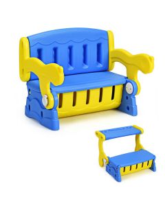 3-in-1 Multifunction Children's convertible Bench Desk with Storage