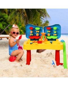 Kids Sand and Water Table Toddler 2 in 1 Beach Toy Set