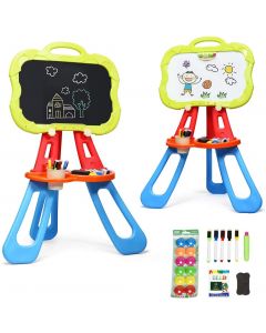 Kids Double Sided Easel Magnetic with Black and White Board