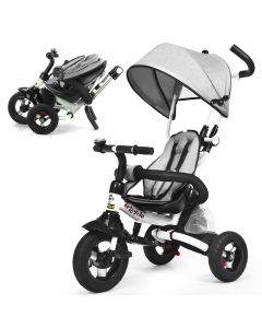 6-in-1 Foldable Toddler's Tricycle / Pushchair with Adjustable Canopy