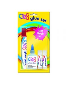Craft Glue Set Includes Glue Pen Glue Sticks and White Glue Adhesive Set for Home and School