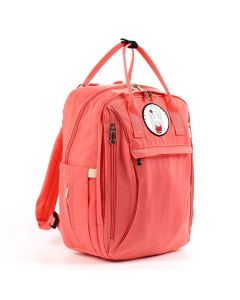 Overnight Backpack With Two Main Compartments Peach