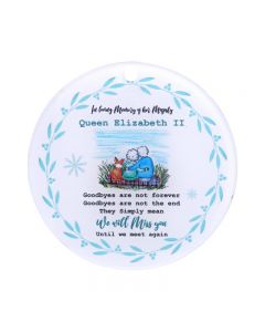 Queen Elizabeth ll In Memory Memorial Christmas Bauble Tree Decoration Keepsake - Pattern H