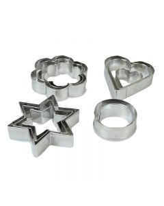 12 Pack Traditional Shape Cutters Mould Cookie Cutter Cake Mould