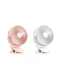 Clip on Fan Small Fan with Strong Airflow Desk Fan USB Plug in with Sturdy Clamp for Office Dorm - Random Colour