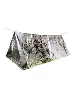 Disposable Shelter Tent Outdoor Ultralight Portable Camping Shelter - Silver