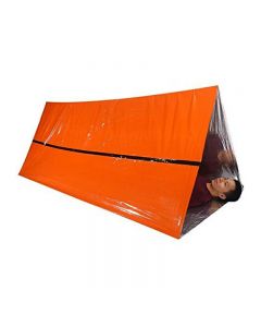 Disposable Shelter Tent Outdoor Ultralight Portable Camping Shelter - Orange