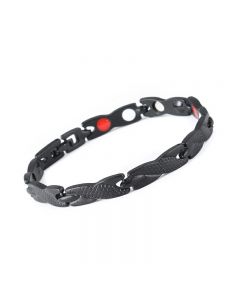 Dragon Pattern Detachable Fashion Bracelet Weak Magnets Couple Bracelets - Black