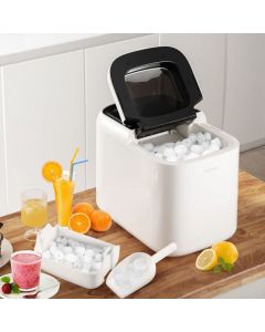 15KG/ 24H Portable Electric Countertop Ice Cube Maker with Auto Clean Function