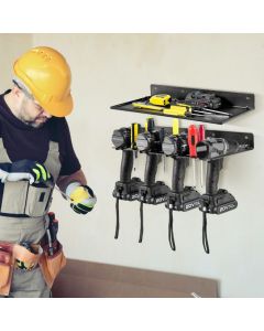 Electric Drill Storage Rack Wall Mounted Power Tool Organizer