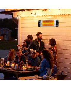 1500W Electric Wall Mounted Heater with Remote Control for Garden Patio