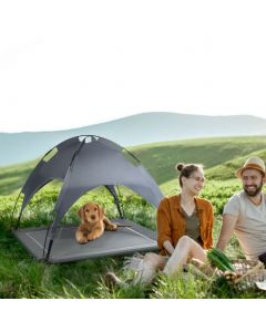 Elevated Pet Bed with Removable Canopy