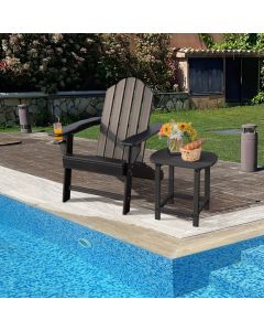 Ergonomic Outdoor Patio Sun Lounger with Built-in Cup Holder