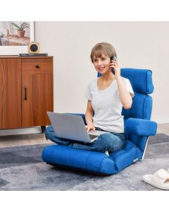 Ergonomic Sofa Lounger Chair with Stepless Adjustment Back