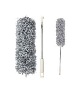 Extendable Grey Feather Duster Microfiber Duster 60 cm / 1.4 m for Cleaning