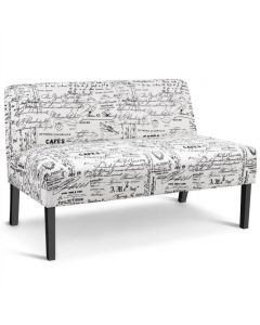 Modern Fabric Upholstered 2 Seater Sofa