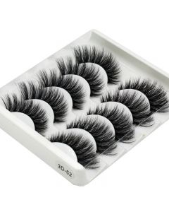 5 Pair Mink False Eyelashes Wispy Cross Long Thick Soft Fake Eye Lashes - 3D-52