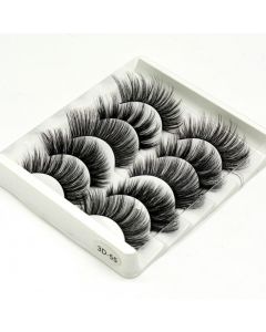 5 Pair Mink False Eyelashes Wispy Cross Long Thick Soft Fake Eye Lashes - 3D-55