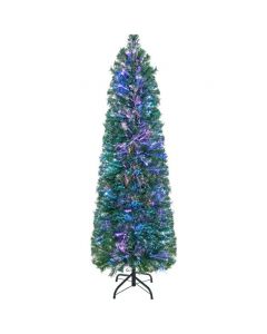 5/6 Feet Fiber Optic Artificial Christmas Tree with Branch Tips