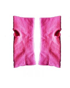 1 Pair Women Cotton Fingerless Arm Winter Gloves Hand Long Warmer Mittens - Hot Pink