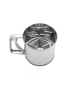 Stainless Steel Fine Flour Icing Sugar Sifter with Easy Squeeze Trigger Handle