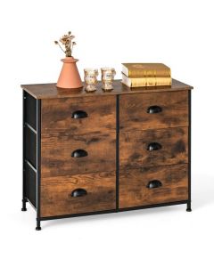 Dresser with 6 Foldable Fabric Drawers Living Room Bedroom