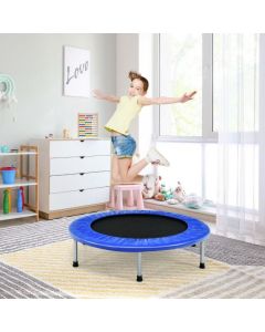 Foldable Mini Trampoline with Springs and Padded Cover