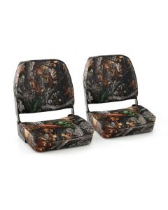 2-Piece Folding Boat Seat Set with Sponge Padding