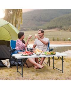 Adjustable Folding BBQ Camping Table for Garden Party Picnic