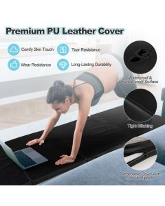 Folding Gymnastics Mat with Carry Handles Hook and Loop Fasteners