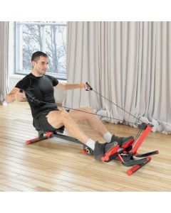 4-in-1 Folding Rowing Machine with Smart Control Panel