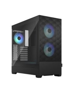 Fractal Design Pop Air RGB Black TG Gaming Case w/ Clear Glass Window