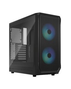 Fractal Design Focus 2 RGB Black TG Gaming Case w/ Clear Glass Window