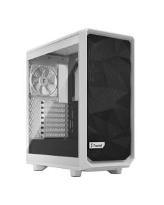 Fractal Design Meshify 2 Compact Lite White TG Gaming Case w/ Clear Glass Window