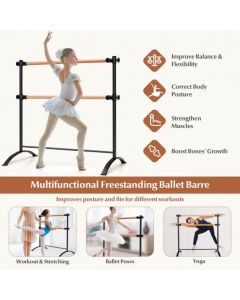 4 Feet Freestanding Ballet Barre with Height Adjustable