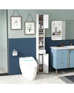 180CM Tall Freestanding Bathroom Cabinet with 2 Doors and 1 Drawer