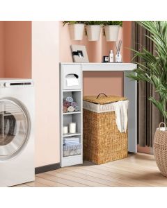 Freestanding Bathroom Space Saver with Toilet Paper Holder