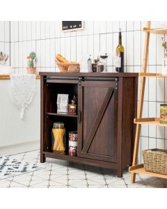 Rustic Sideboard Organizer Freestanding Buffet Storage Cabinet